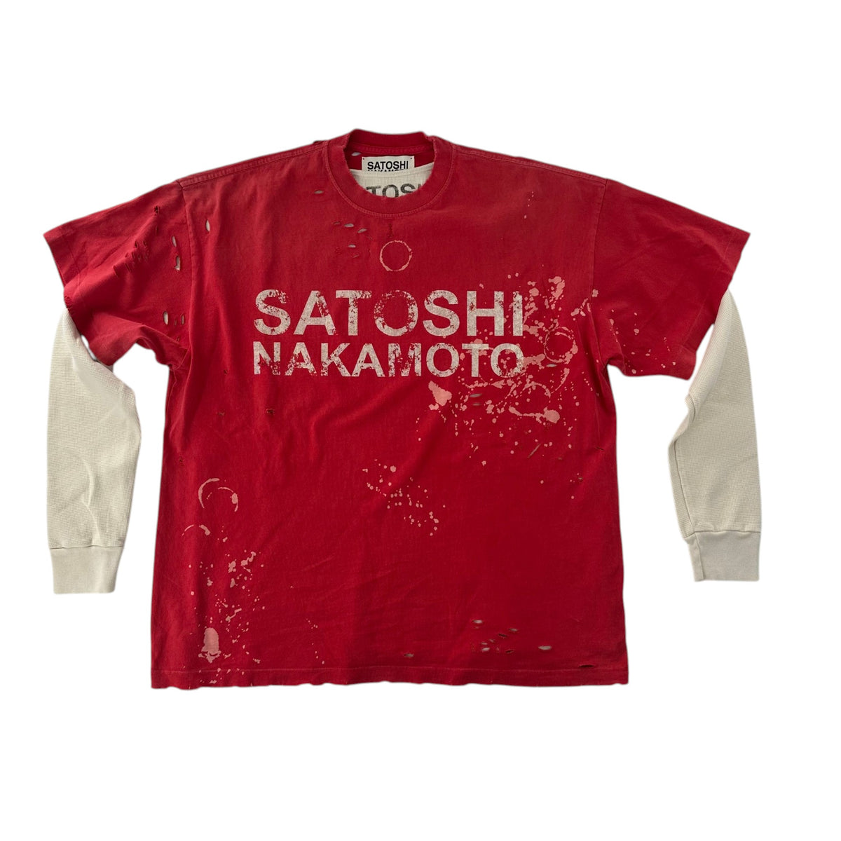 Satoshi Nakamoto Thermal Tee Red