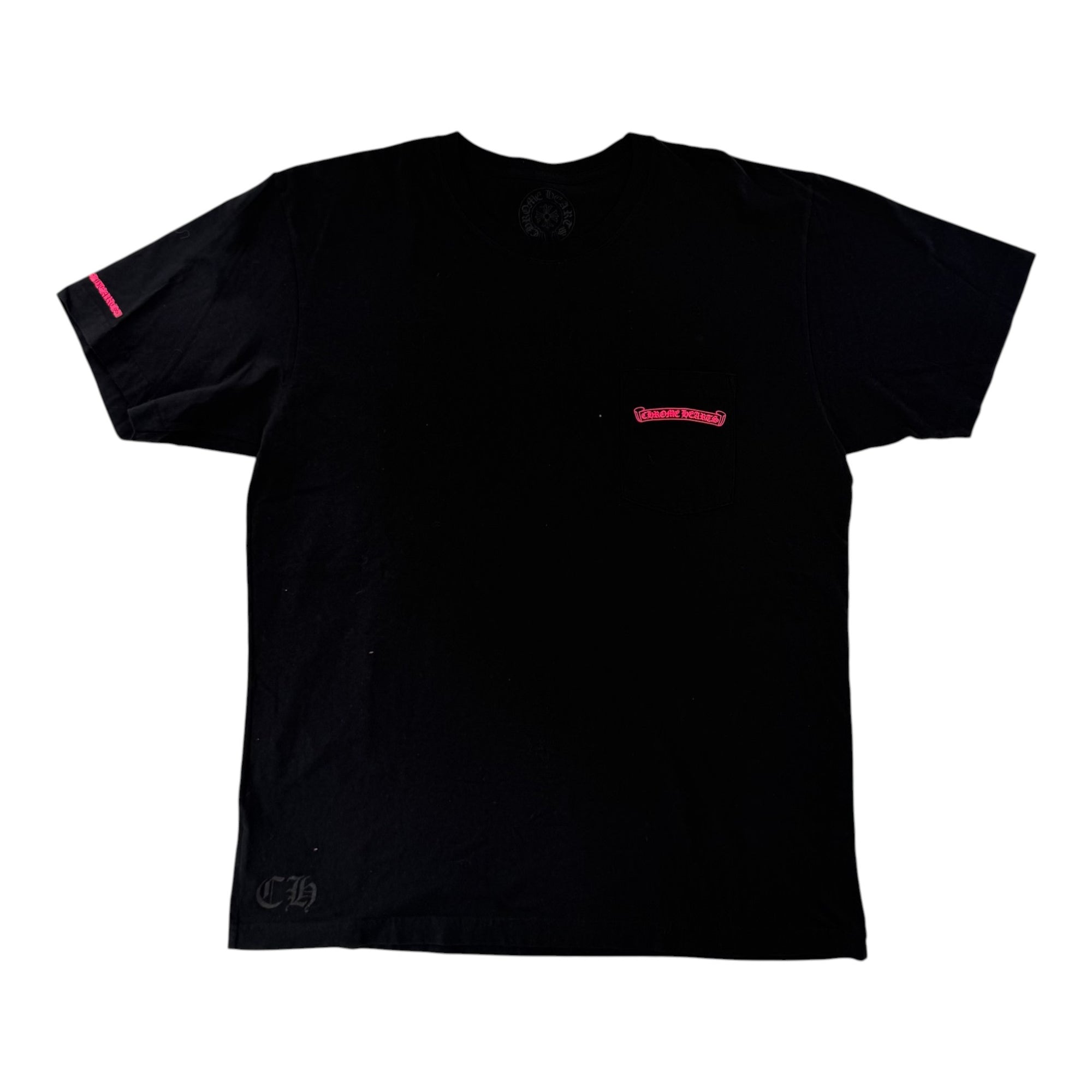 Chrome Hearts Logo Shirt Pink Black