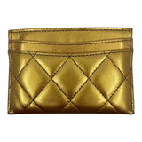 Chanel iridescent Card Holder Gold