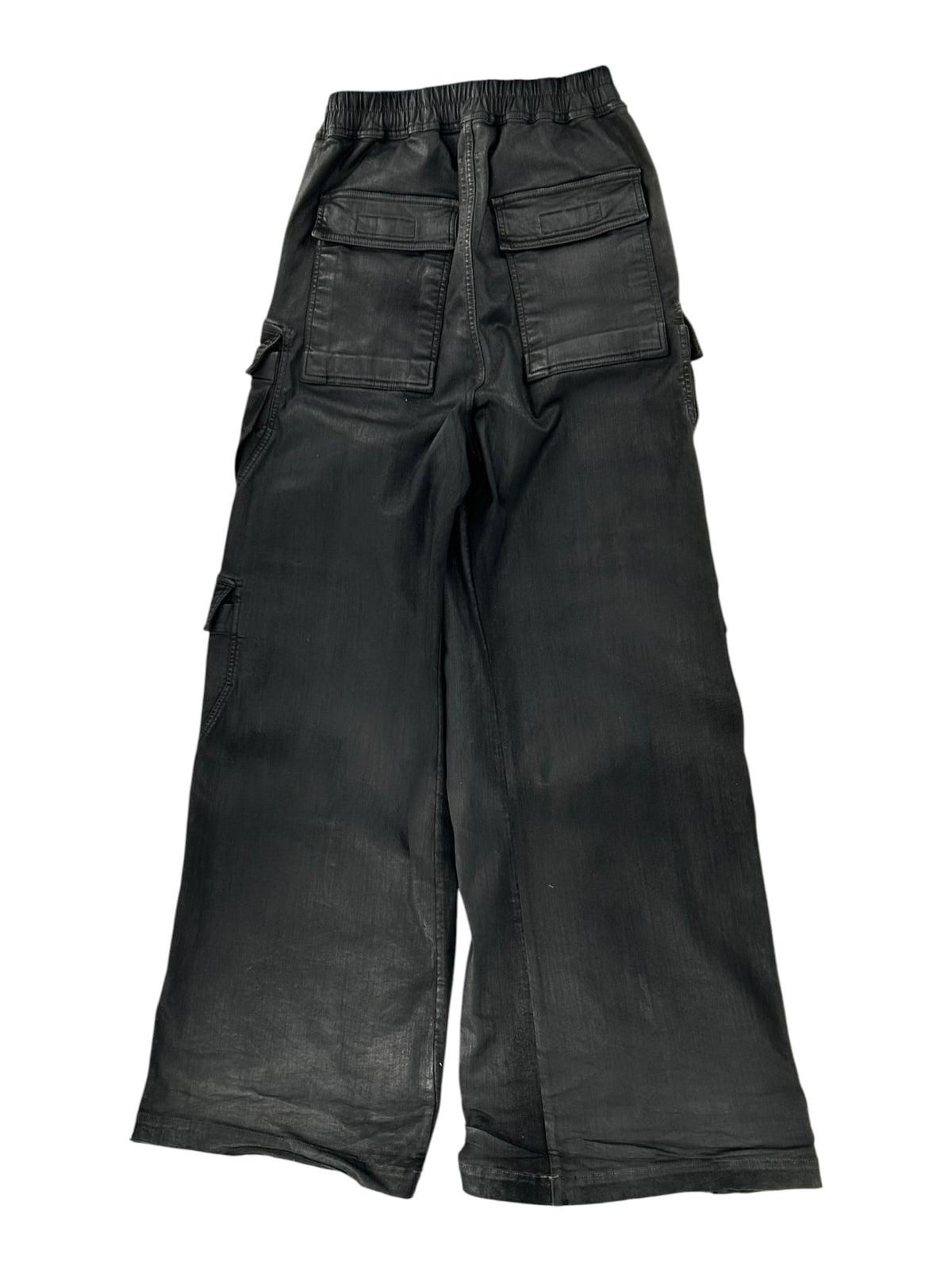 Rick Owens Black Waxed Bela Cargos