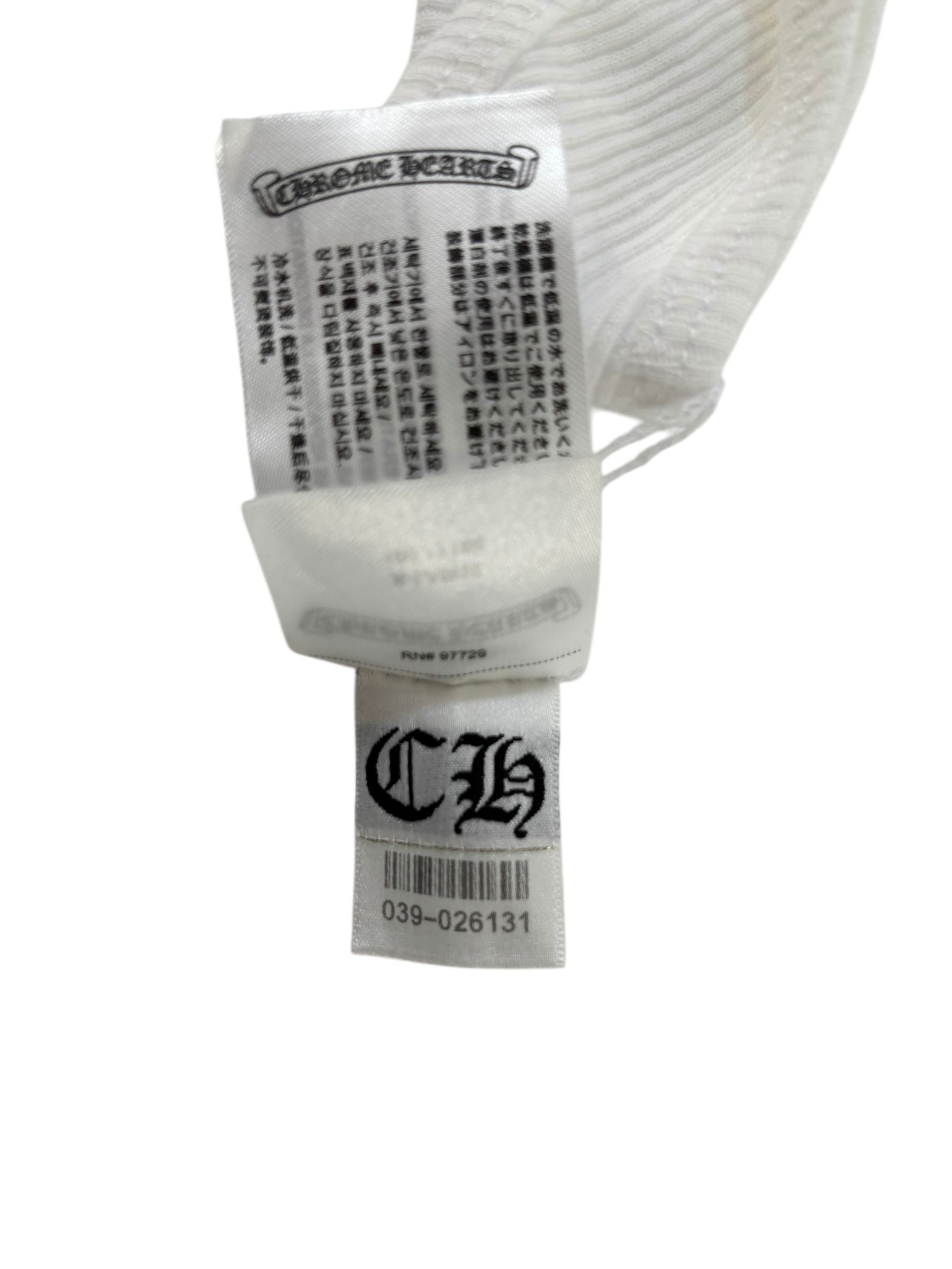 Chrome Hearts T Bar Rib Tank Top White/Pink