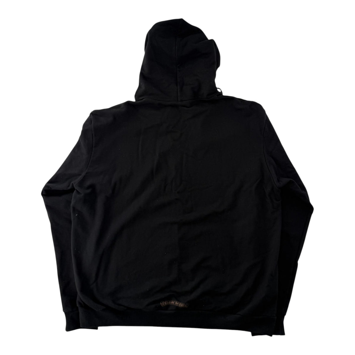 Chrome Hearts Brown Glitter 1988 Vertical Logo Zip Up Hoodie Black