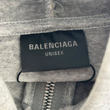 Balenciaga Gray & Black Technical Jersey Hoodie "Grey"