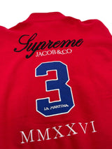Supreme x La Martina x Jacob & Co Zip Up Sweatshirt Red