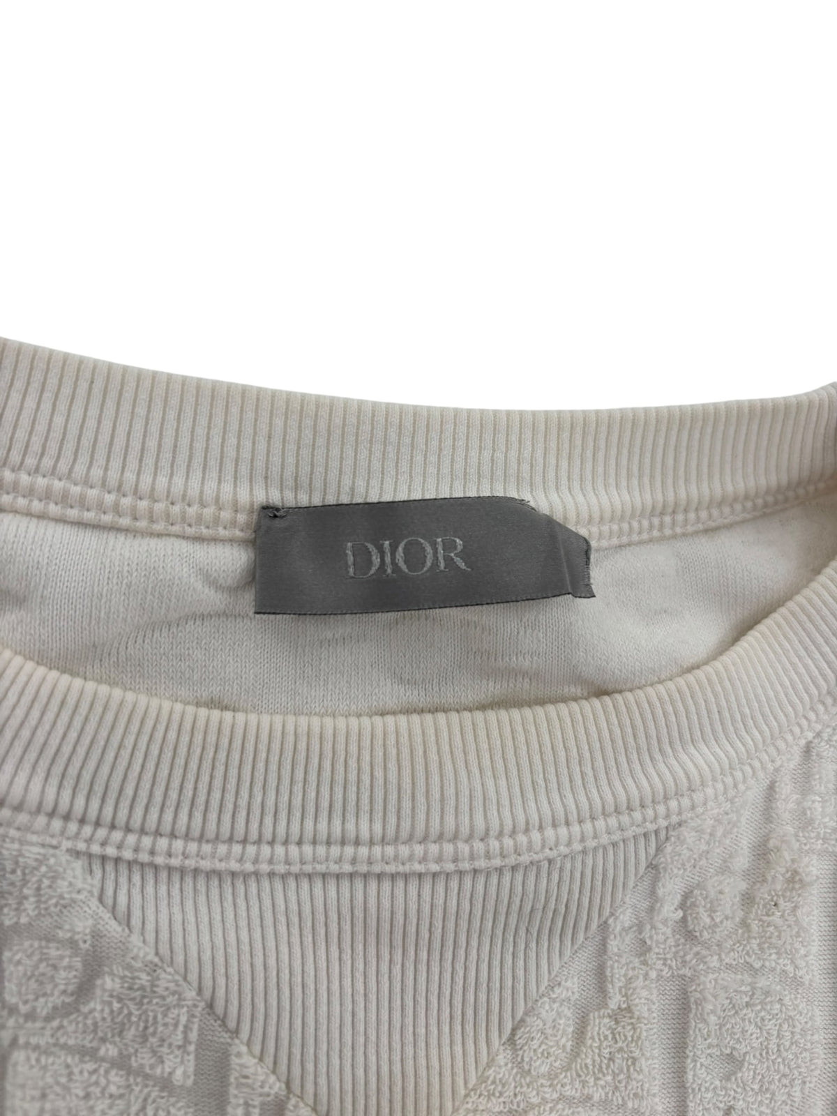 Dior Oversized Oblique Tee White