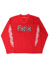 Chrome Hearts Matty Boy Mesh Long Sleeve Jersey Red