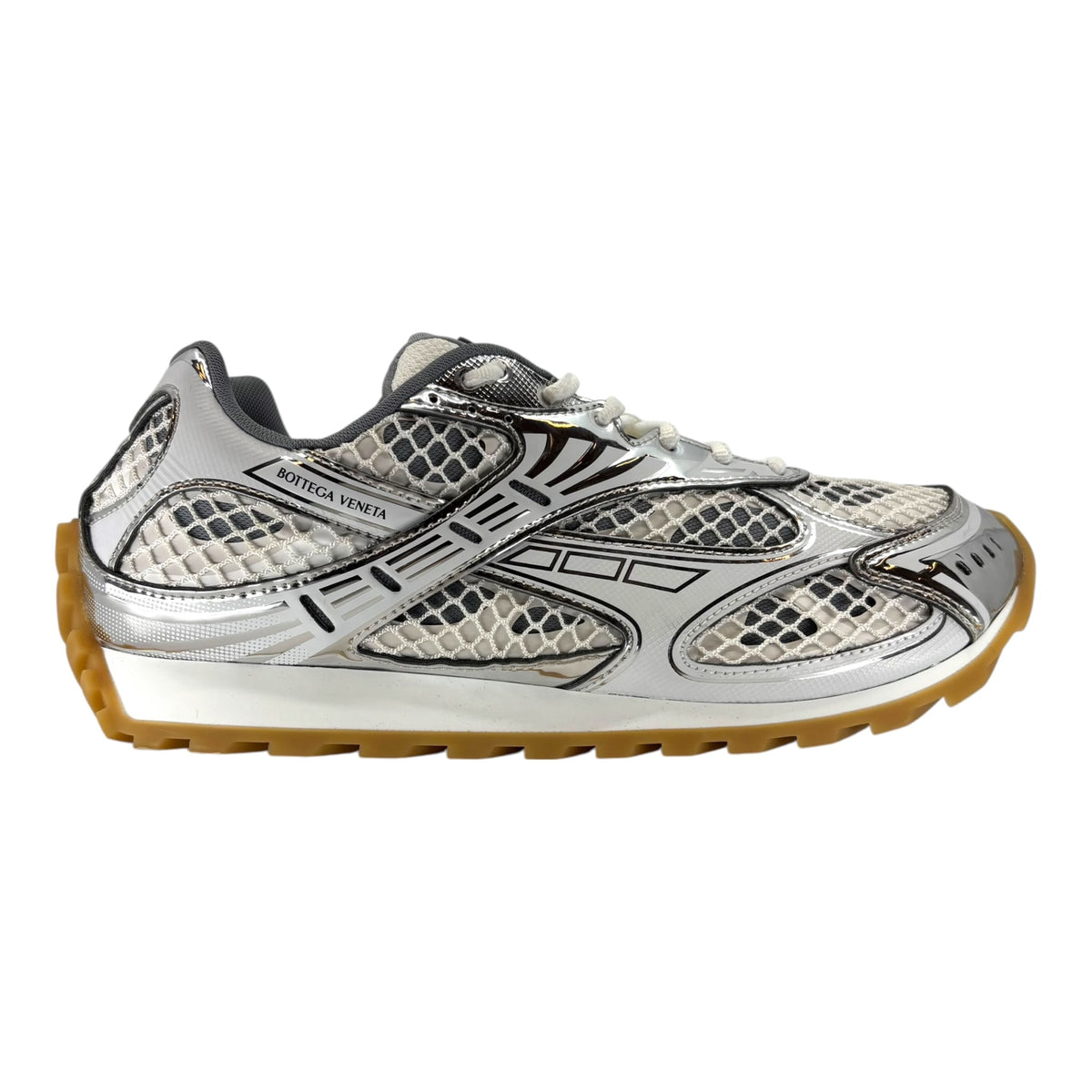 Bottega Veneta Orbit Sneaker Silver White