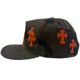 Chrome Hearts Cross Patch Hat Camo Orange