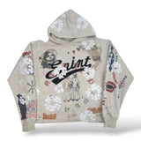 Saint Mxxxxxx x Denim Tears Graffiti Hoodie Grey