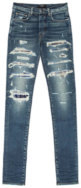 Amiri Plaid Thrasher Skinny Jean Deep Classic