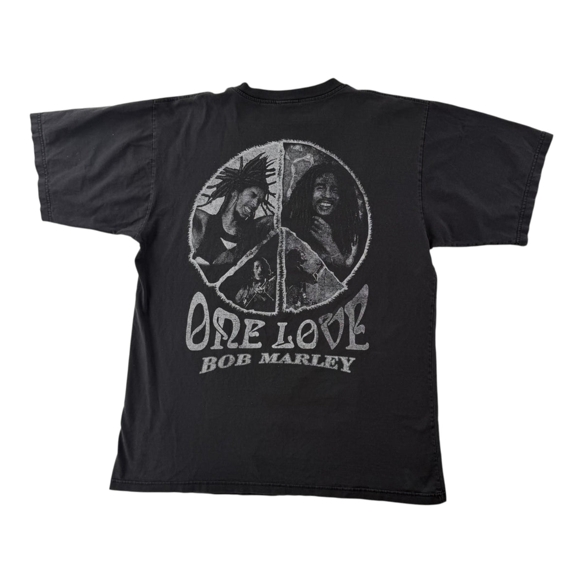 Vintage Bob Marley One Love Boot Tee Black