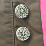 Chrome Hearts Leather Double Knee Carpenter Nylon Pants Brown