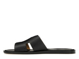 Hermes Izmir Sandal Noir Smooth Calfskin Leather