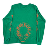 Chrome Hearts Horseshoe L/S T-shirt Green/Orange