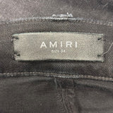Amiri Varsity Logo Jeans Black