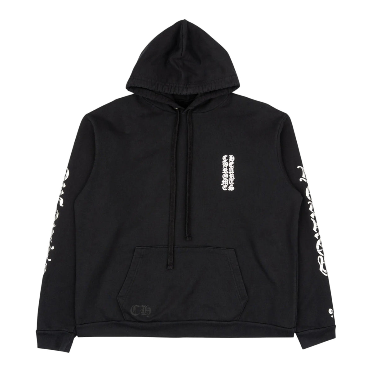 Chrome Hearts Vertical Logo Pullover Hoodie Black