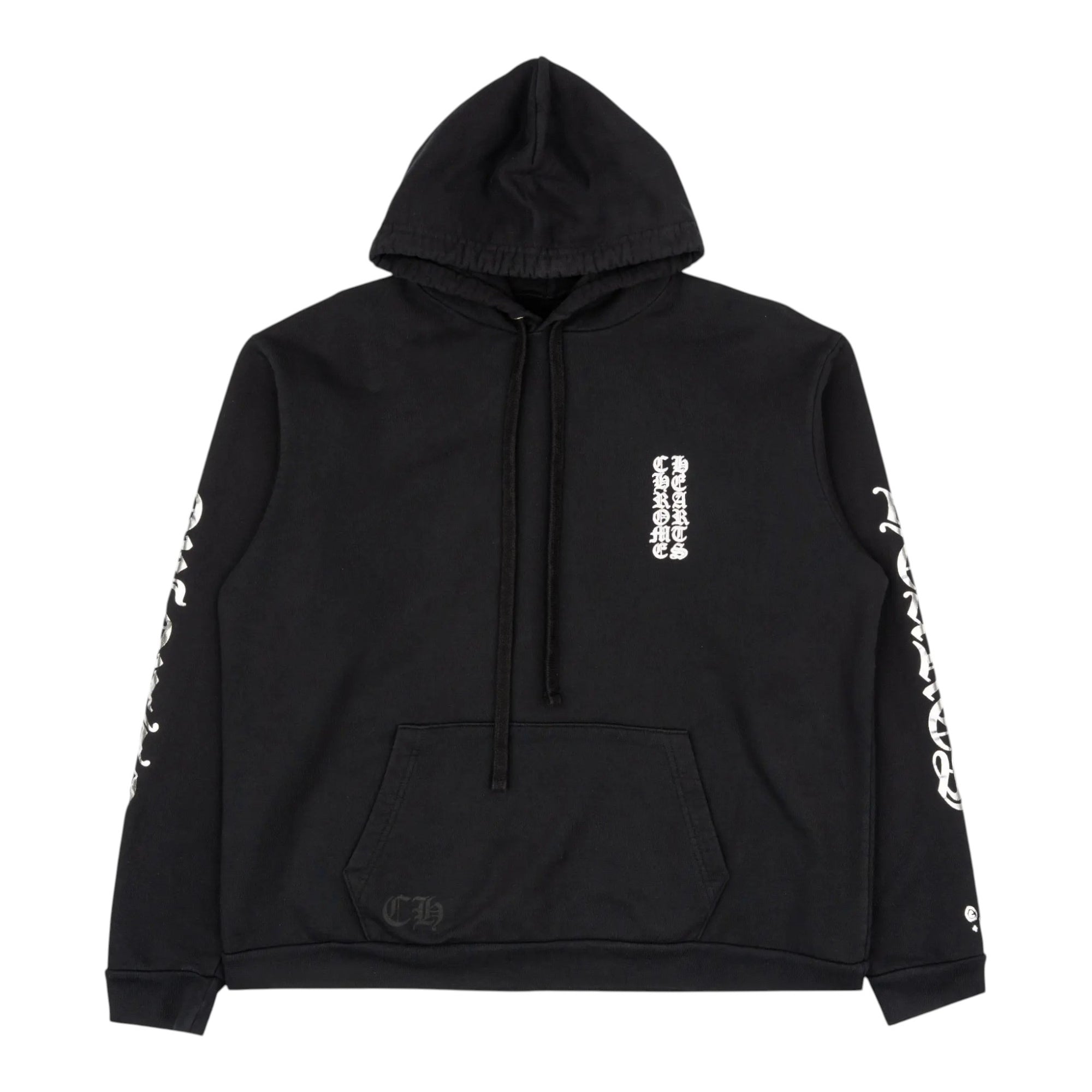 Chrome Hearts Vertical Logo Pullover Hoodie Black