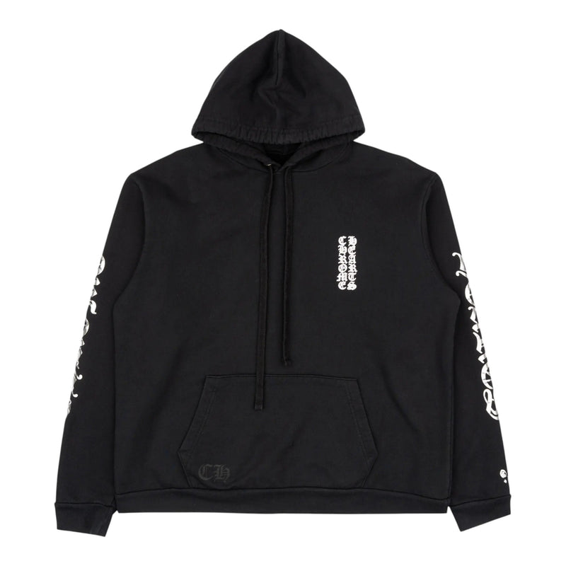Chrome Hearts Vertical Logo Pullover Hoodie Black