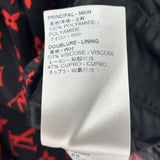 Louis Vuitton Monogram Jogging Track Pants Black Red