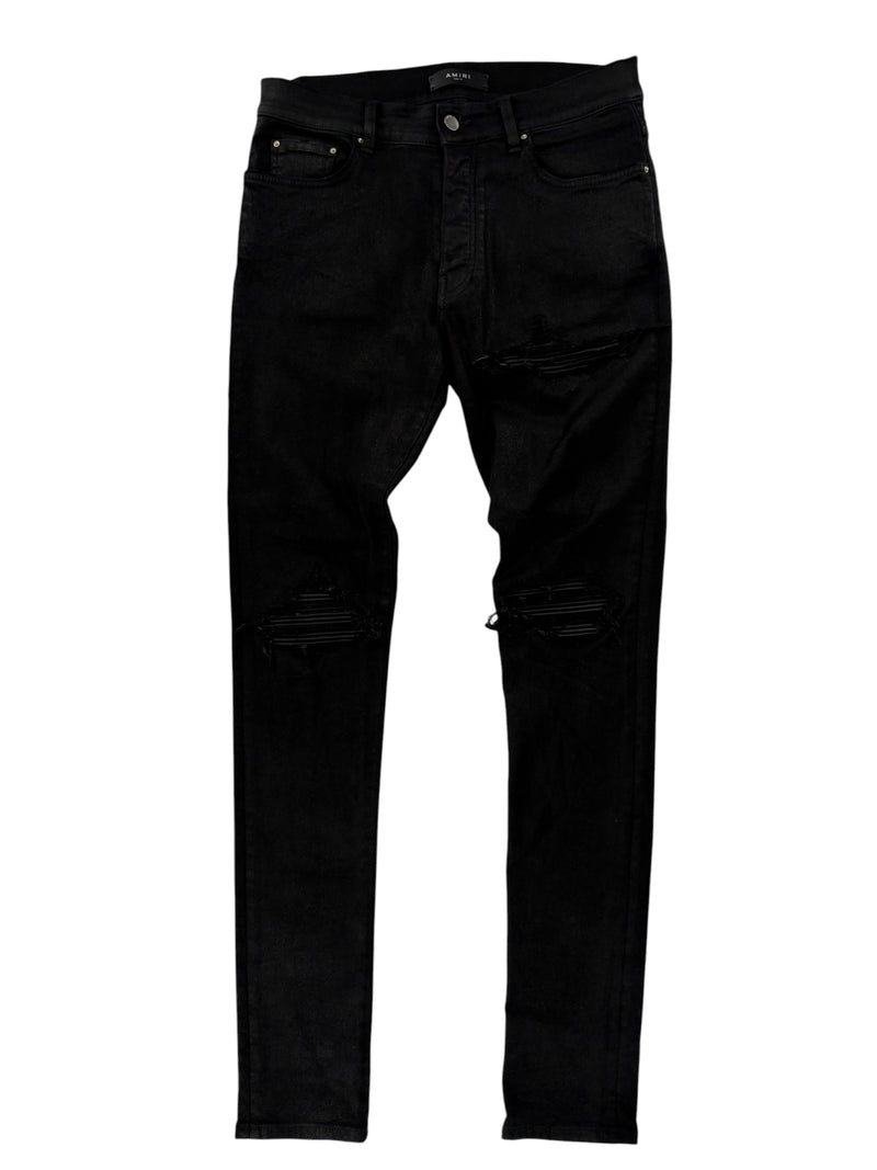 Amiri MX1 Waxed Ribbed All Black