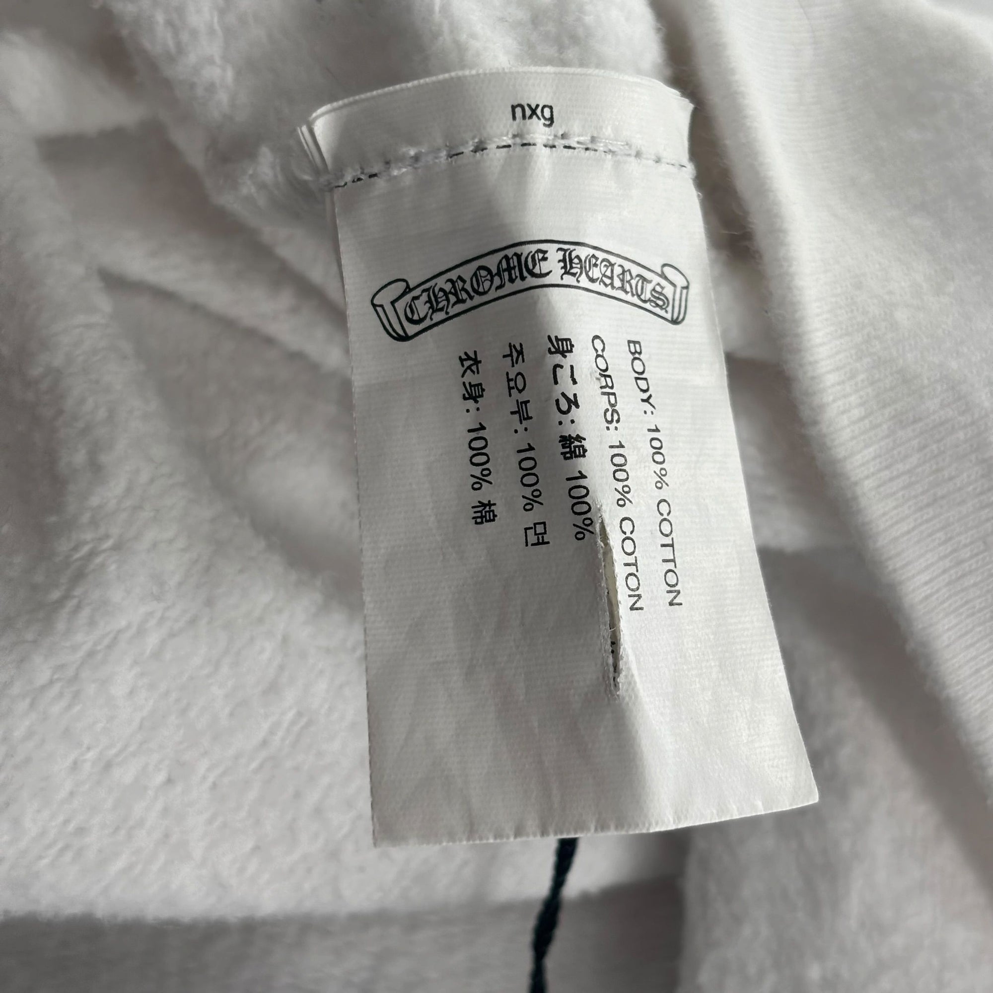 Chrome Hearts Floral Horseshoe Hoodie White