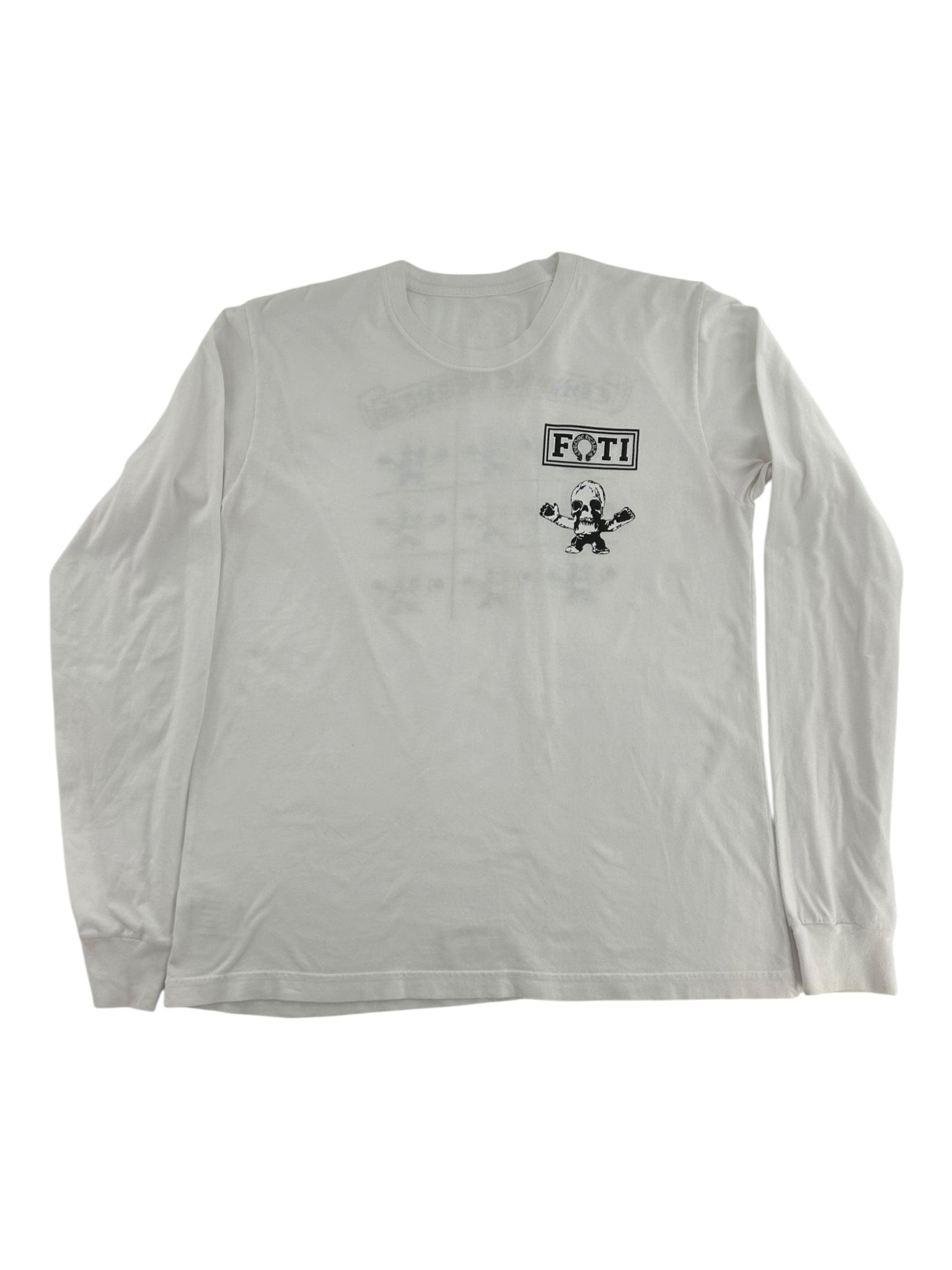 Chrome Hearts Multi Rainbow Foti Teeter Harris White Long Sleeve Tee