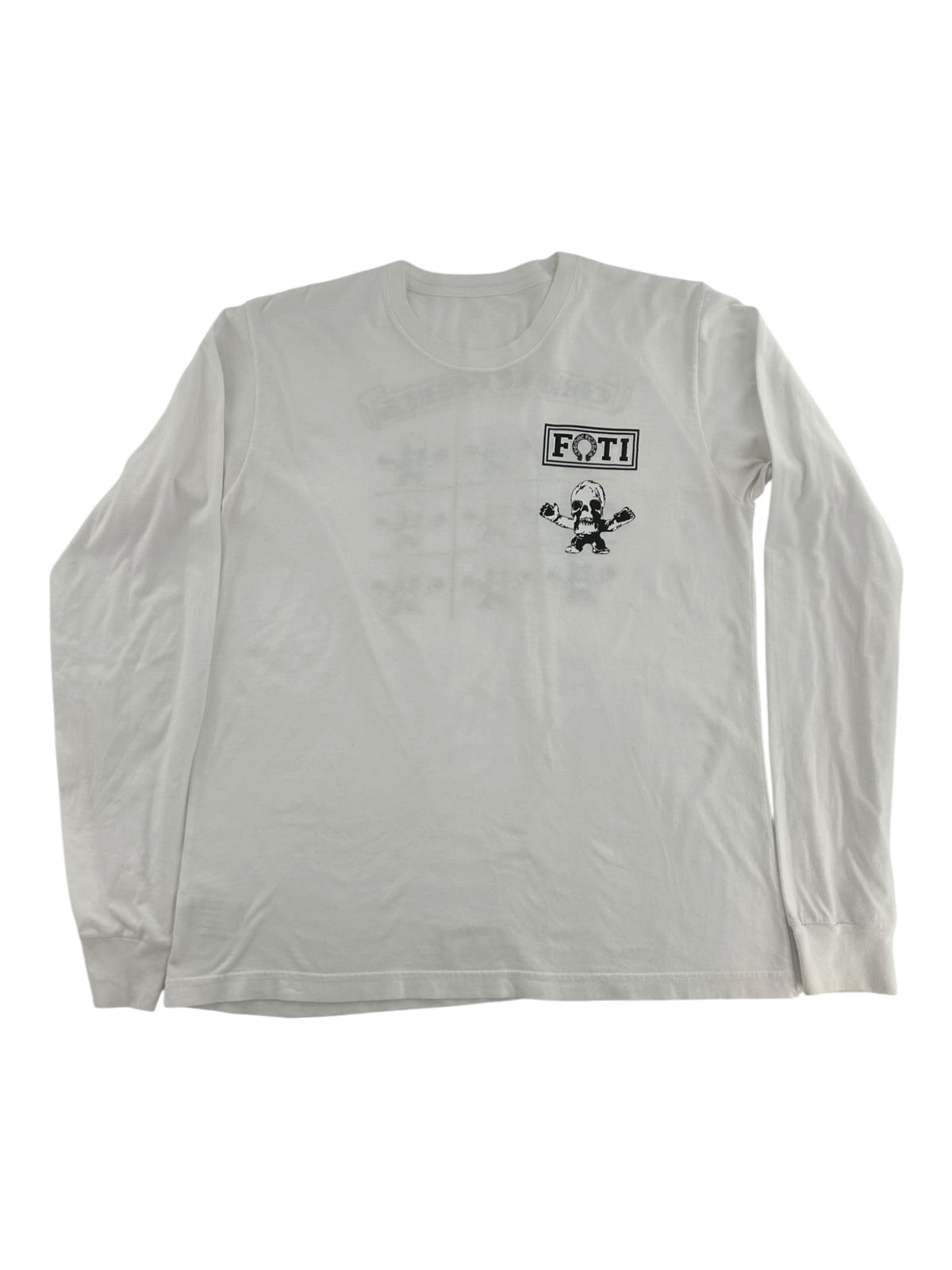 Chrome Hearts Multi Rainbow Foti Teeter Harris White Long Sleeve Tee
