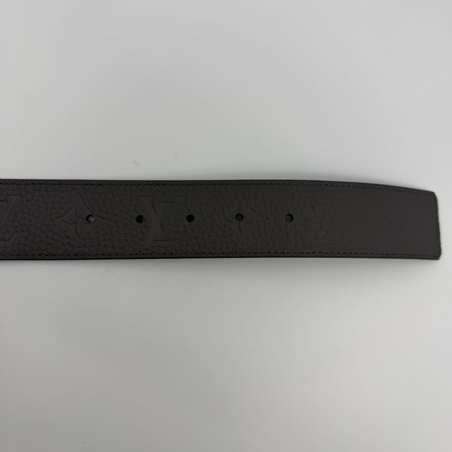 Louis Vuitton Embossed Belt Grey