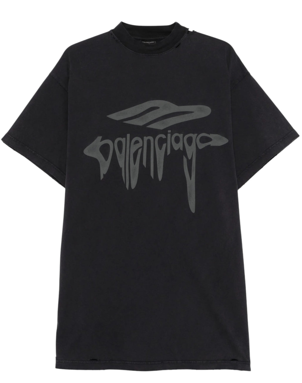 Balenciaga 3B Liquefied Oversize T-Shirt Black