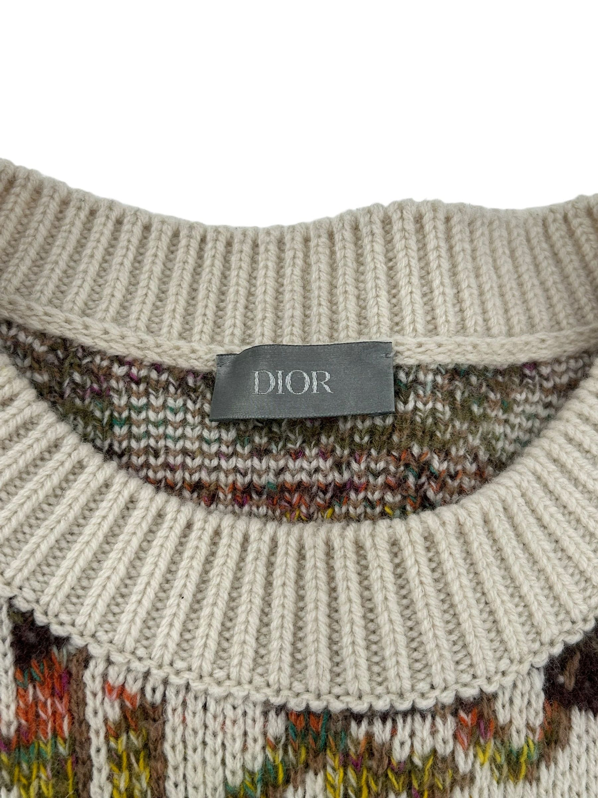 Dior Oblique Multicolor Sweater Tan