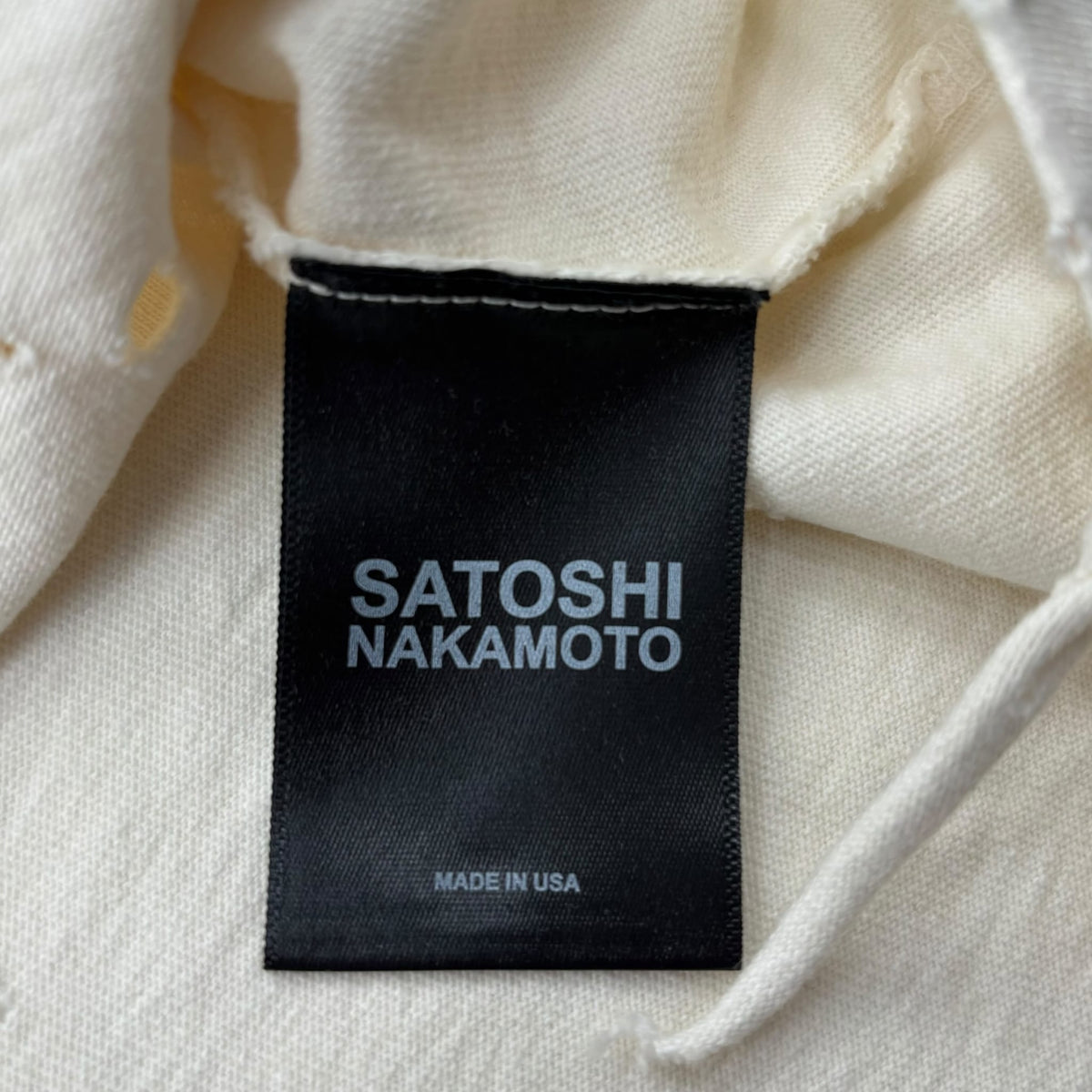 Satoshi Nakamoto Explicit Codex Tee White