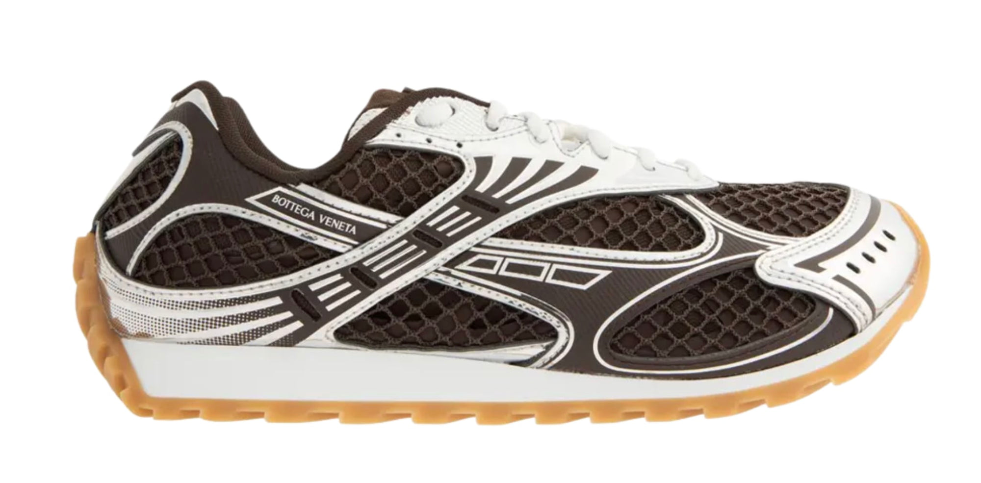 Bottega Orbit Sneaker Brown Silver