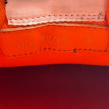 Louis Vuitton Trainer Low Velcro Strap Orange Monogram Denim