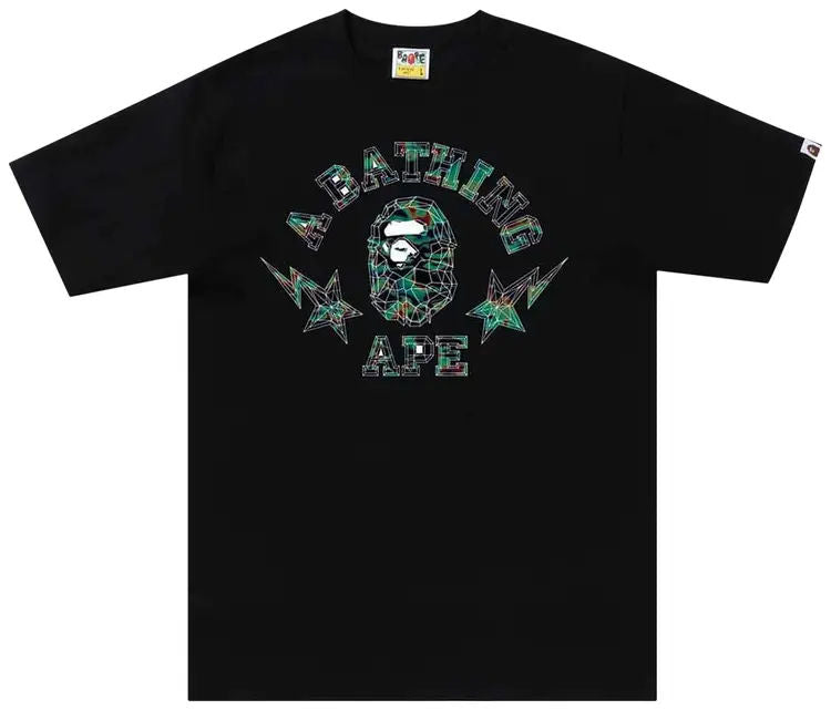 Bape Thermal Polygon Tee Black