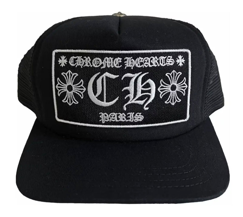 Chrome Hearts Paris Trucker Black & White