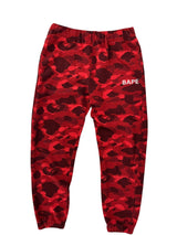 BAPE Color Camo Sweat Pants (FW21) Red