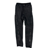 Rick Owens Banana Wax Denim Jeans Black