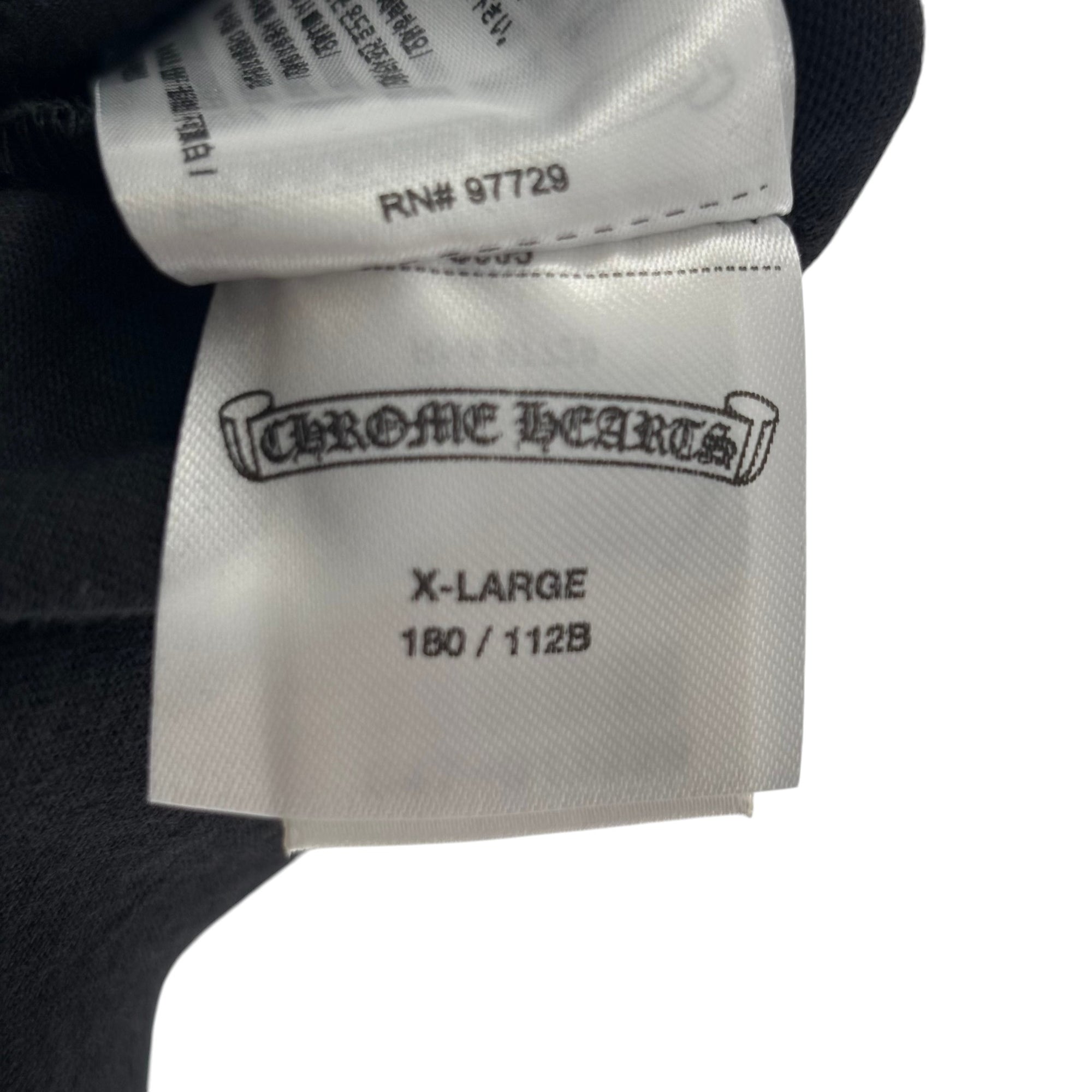 Chrome Hearts Scroll Logo T-Shirt Black