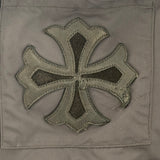 Chrome Hearts Faux Fur Lined Triple Cross Patch Jacket