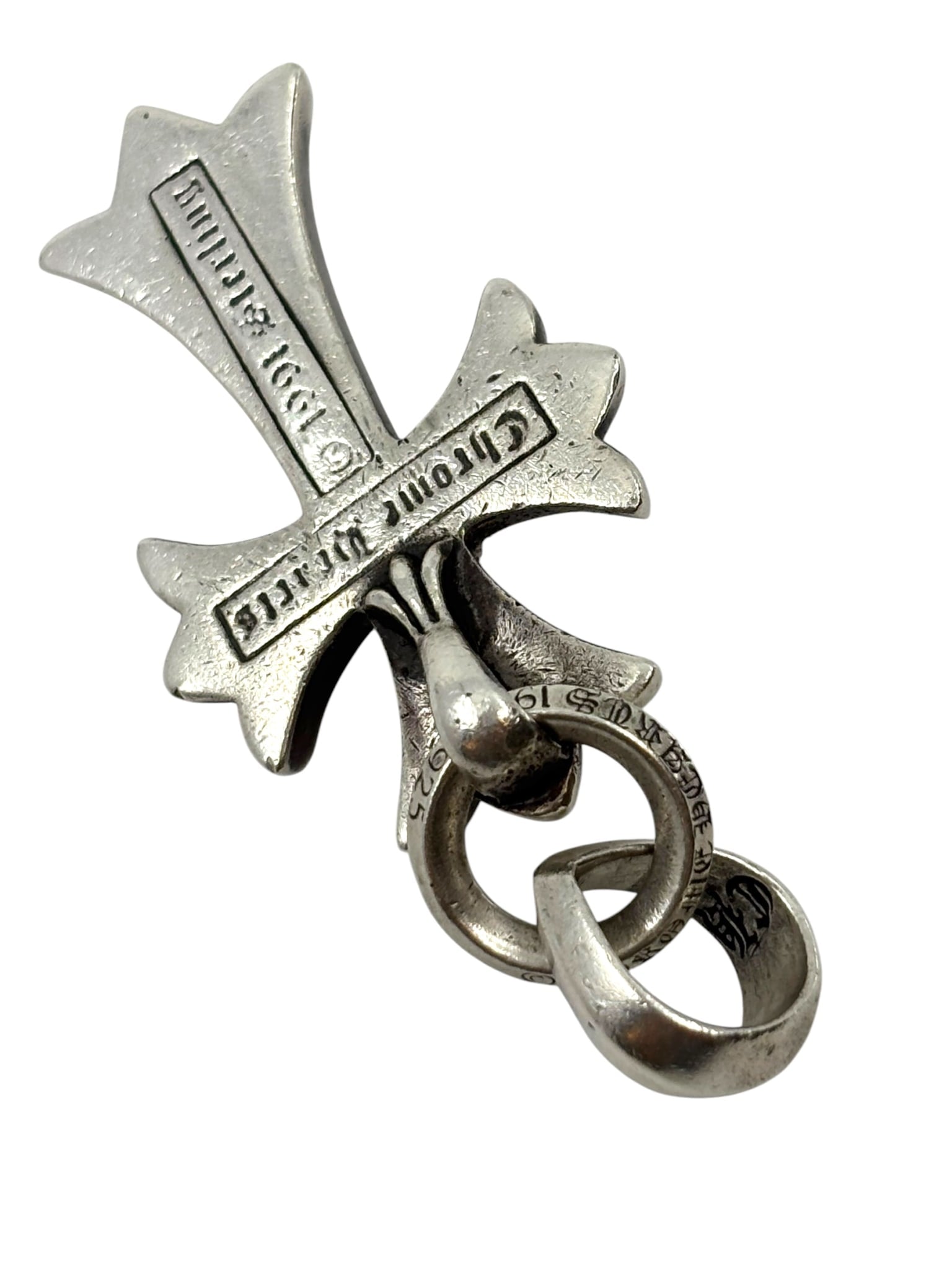 Chrome Hearts 2" Cross Pendant Silver