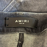Amiri MX1 Leather Patch Jeans Black