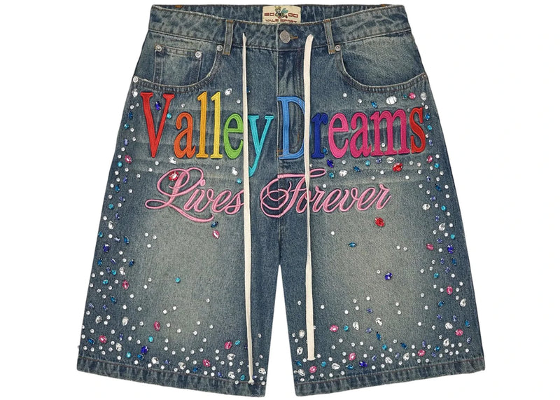 Vale Forever Ice Cream Jorts Light Rinse
