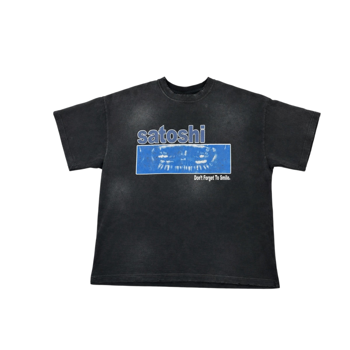 Satoshi Nakamoto 'Dont Forget To Smile' Tee Black