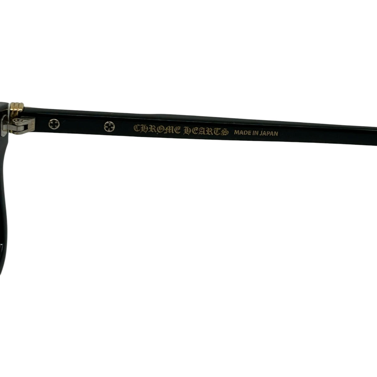 Chrome Hearts Little Dinger Glasses Black Gold