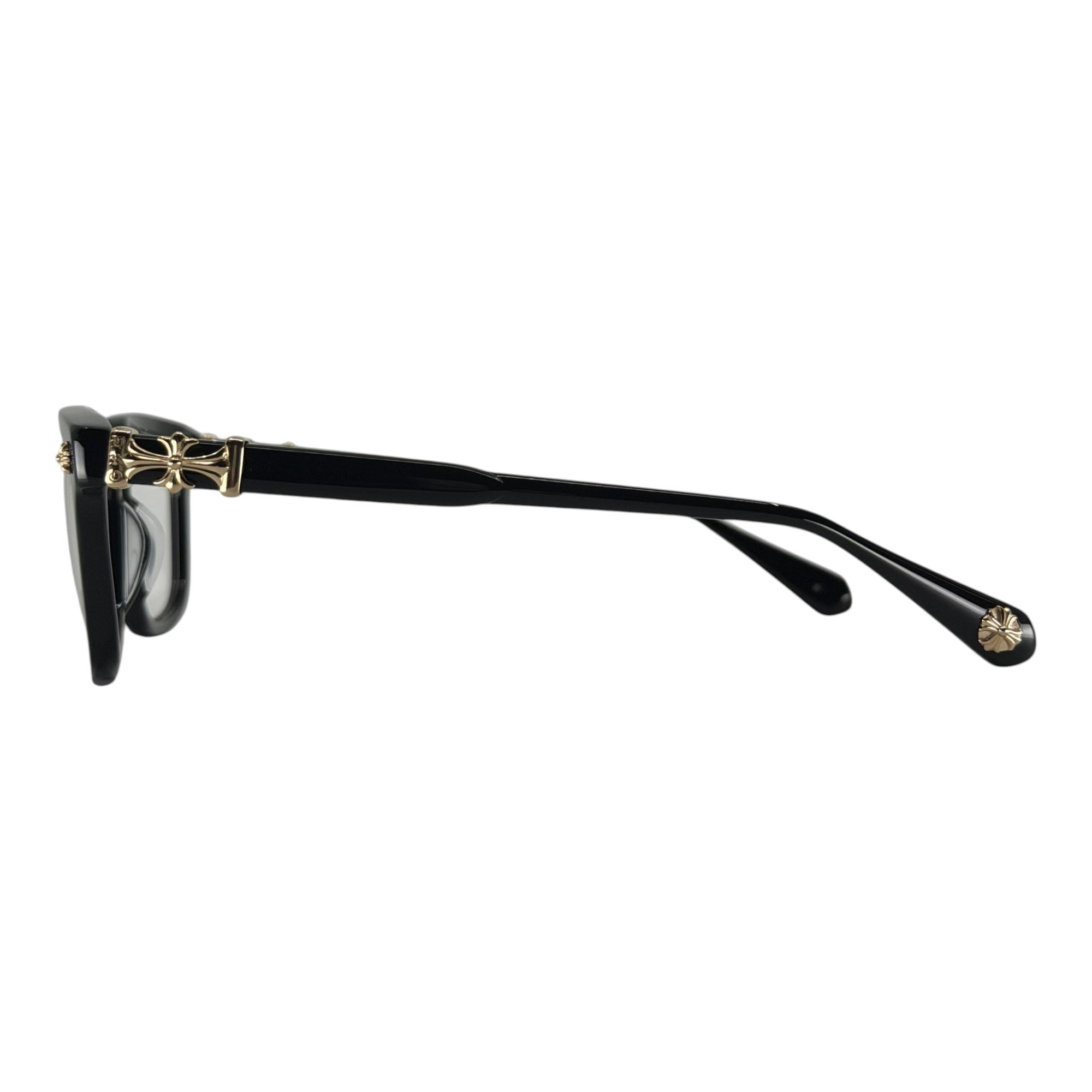 Chrome Hearts Cox Ucker Glasses Black Gold