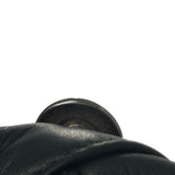 Chrome Hearts Fleur Knee Leather Carpenter Pants Black