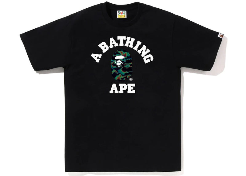 BAPE Thermography College Tee Black