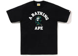 BAPE Thermography College Tee Black