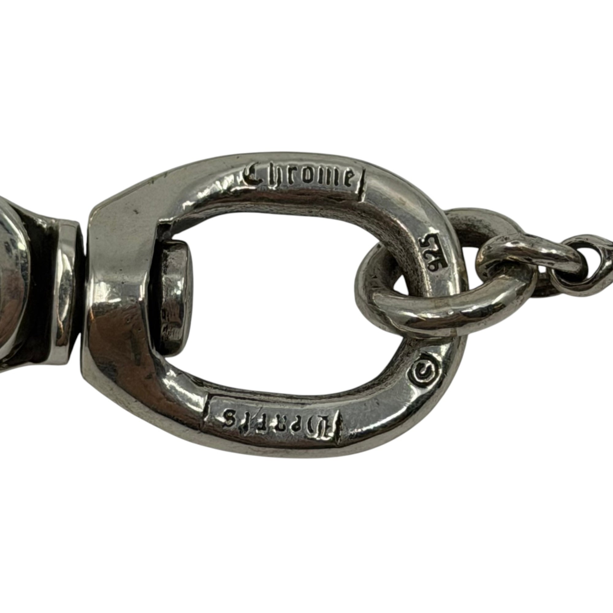 Chrome Hearts 14 Link Lobster Clasp Wallet Silver Chain