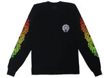Chrome Hearts Gradient Floral Circle Long Sleeve Shirt Black